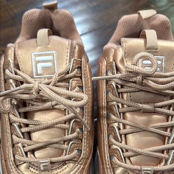Fila Disruptor Shiny Copper Sneakers - Women’s Size 6.5 - Picture 3 of 5